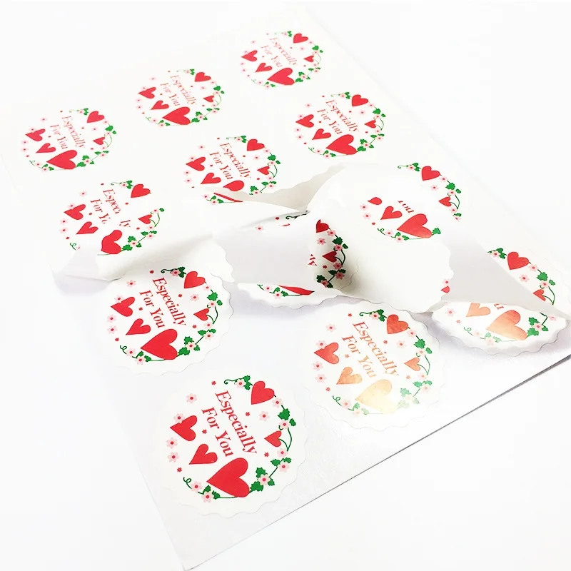 

1200 шт./партия, декоративные наклейки в виде сердца