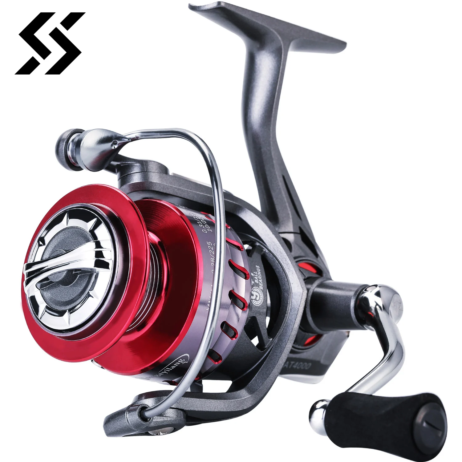 

Sougayilang спиннинговая Рыболовная катушка серии 1000-4000 5,2: 1/6.2:1 с высокоскоростной передачей и ручкой из ЭВА