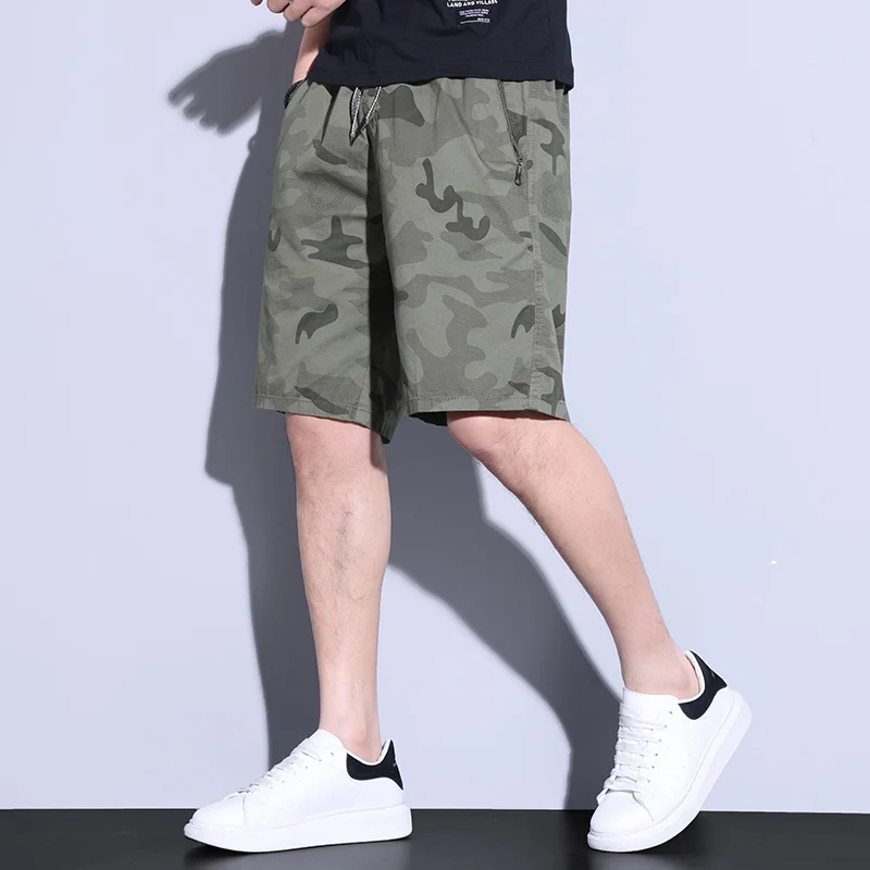 

Casual Men's Summer Thin Loose Straight Sports Pirate Shorts Fashionable Camouflage Fifth Pants