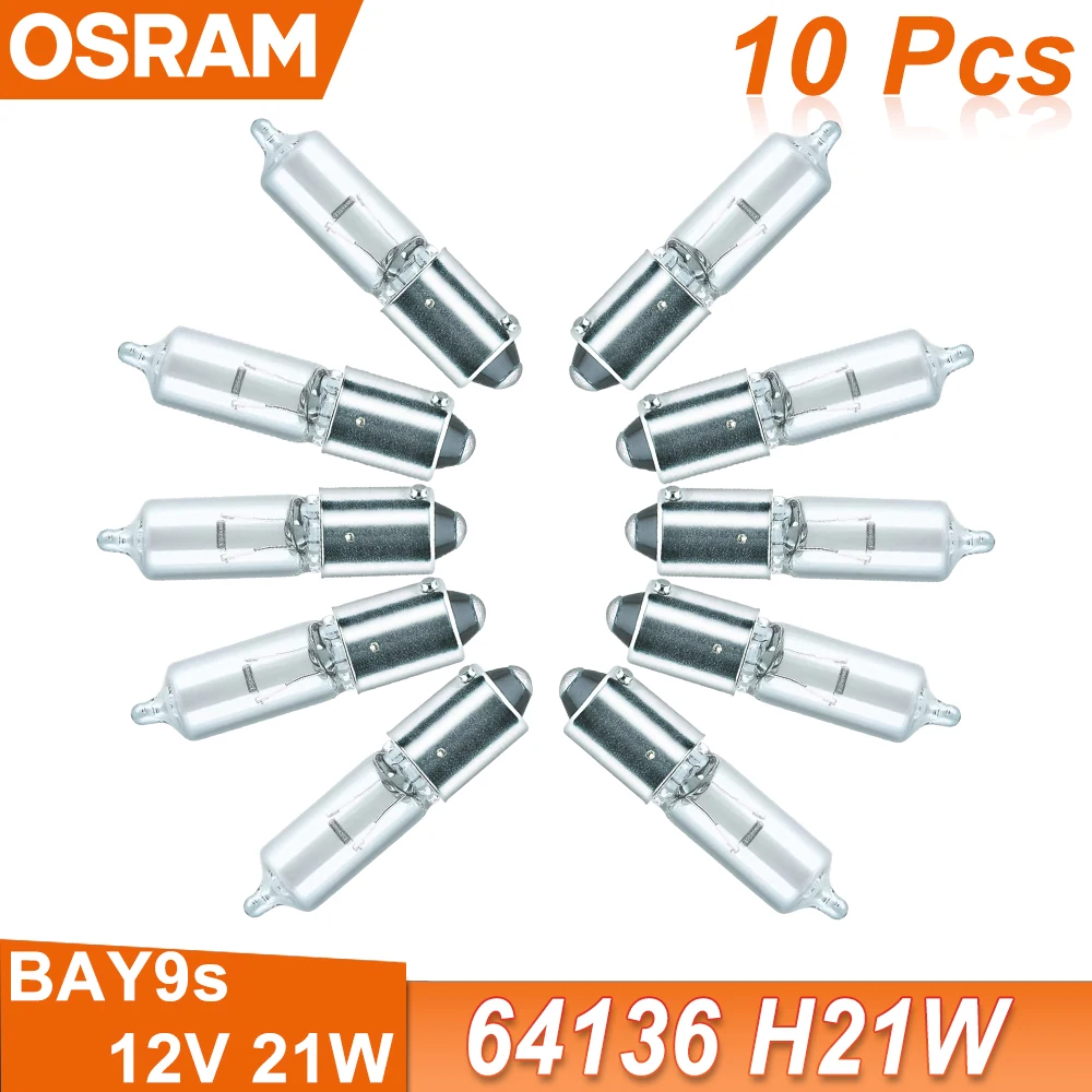 10 шт. OSRAM S25 H6W H21W P21W PY21W BAY9s T10 T15 BA15s 12V оригинальные линейные указатели поворота