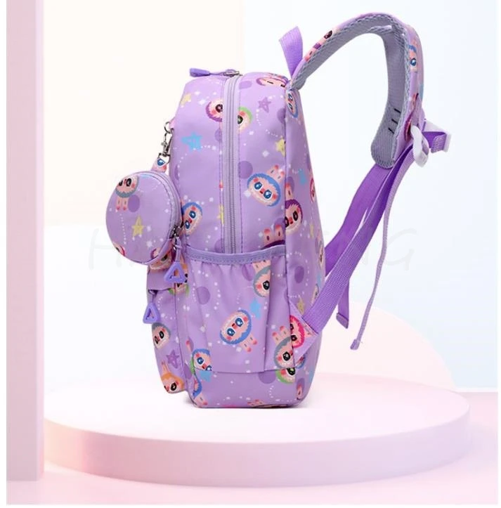 Милая дорожная сумка с принтом Labubu для детского сада водонепроницаемая 3D