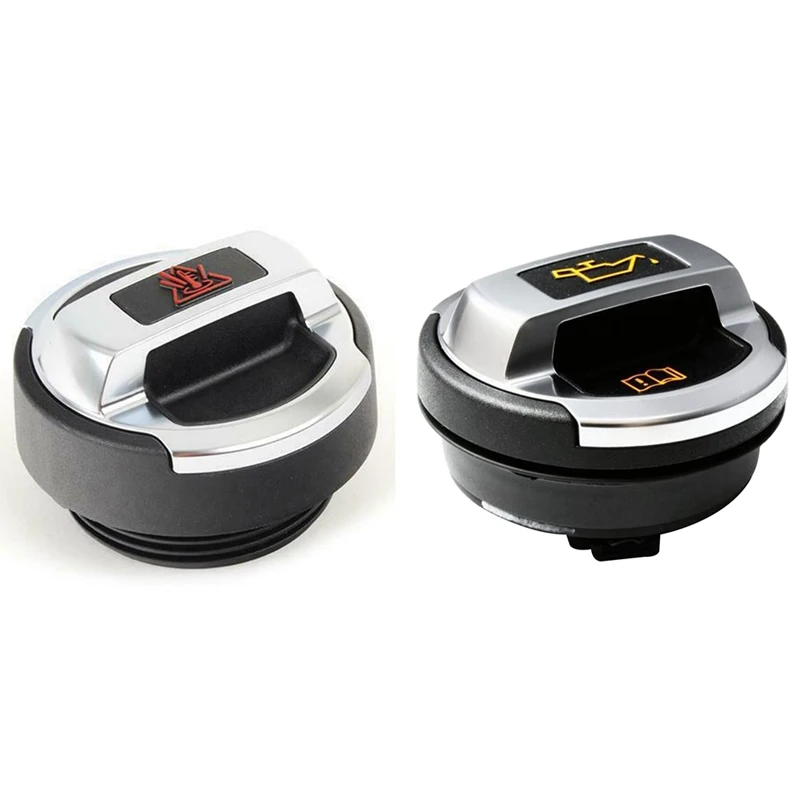 

Car Oil Filler Cap Cover For -R8 A3 A4 A6 A8 Golf Passat 420103485B & Coolant Expansion Tank Cap Lid Retro 420121321