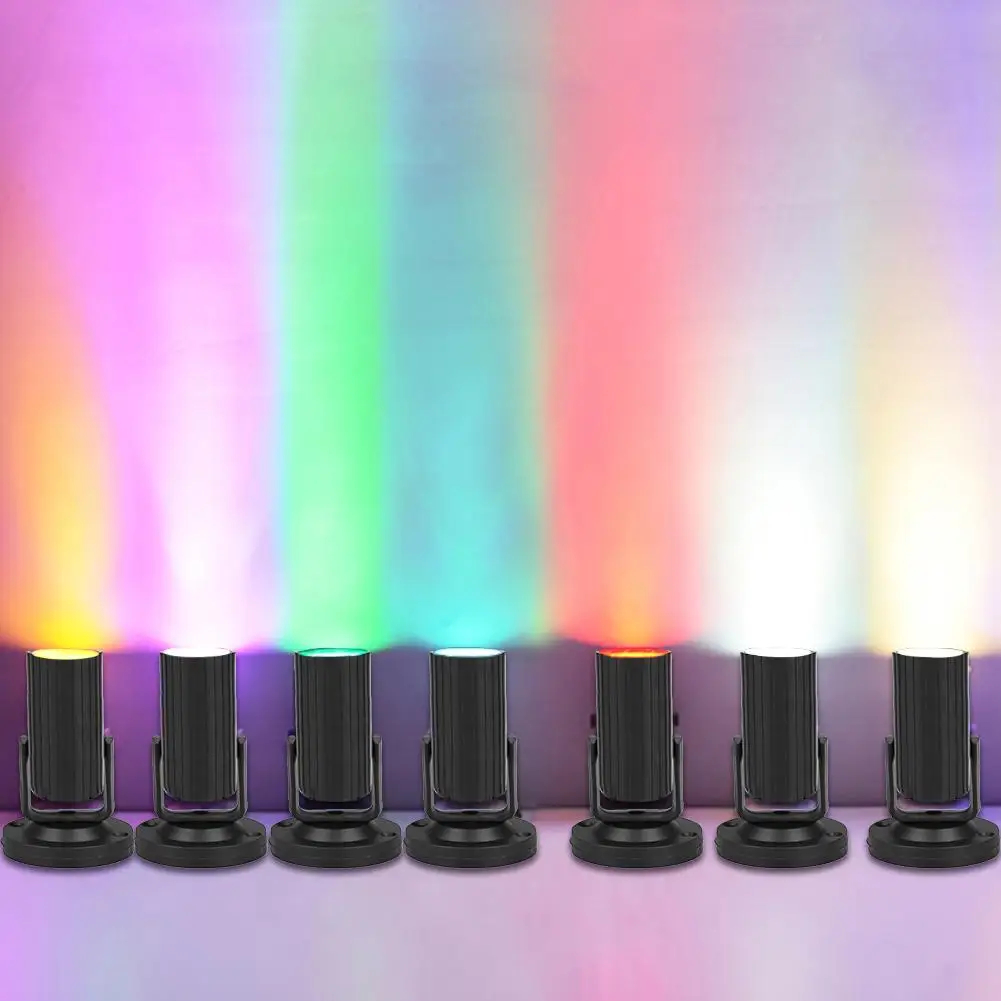 

Mini Spotlight 1W LED Colorful Beam Pinspot High Bright Stage Single Color Lamp Adjustable Beam Lights Moving Head