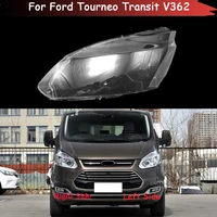 front car headlamp auto light case transparent lampshade lamp shell headlight lens glass cover for ford tourneo transit v362