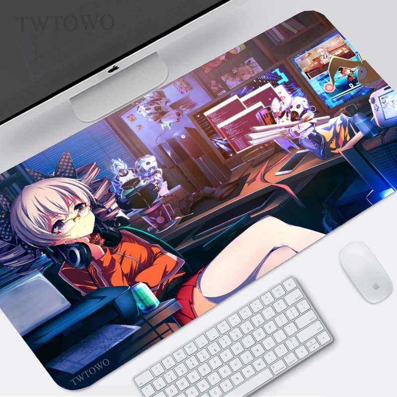 

Honkai Impact Mouse Pad Gamer XL Custom Home Large Mousepad XXL Mouse Mat Desk Mats Natural Rubber Soft Office Laptop Mouse Mat