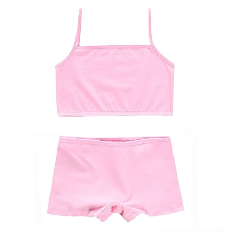 Комплект спортивного нижнего белья для девочек хлопковое нижнее белье