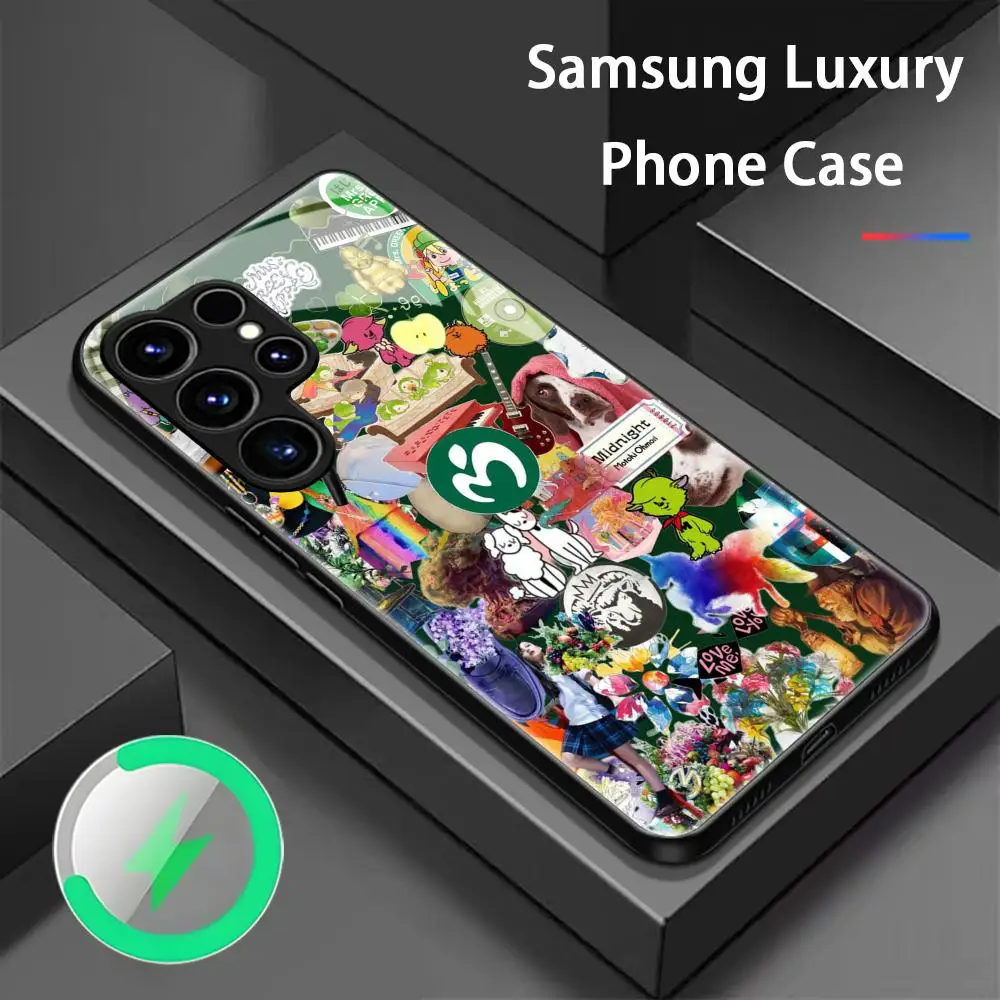 Фото Чехол для телефона Mrs. GREEN APPLE для Samsung S26 S25 S24 S23 S22 S21 S20 Plus Ultra Fold A Glass Magnetic Case №1