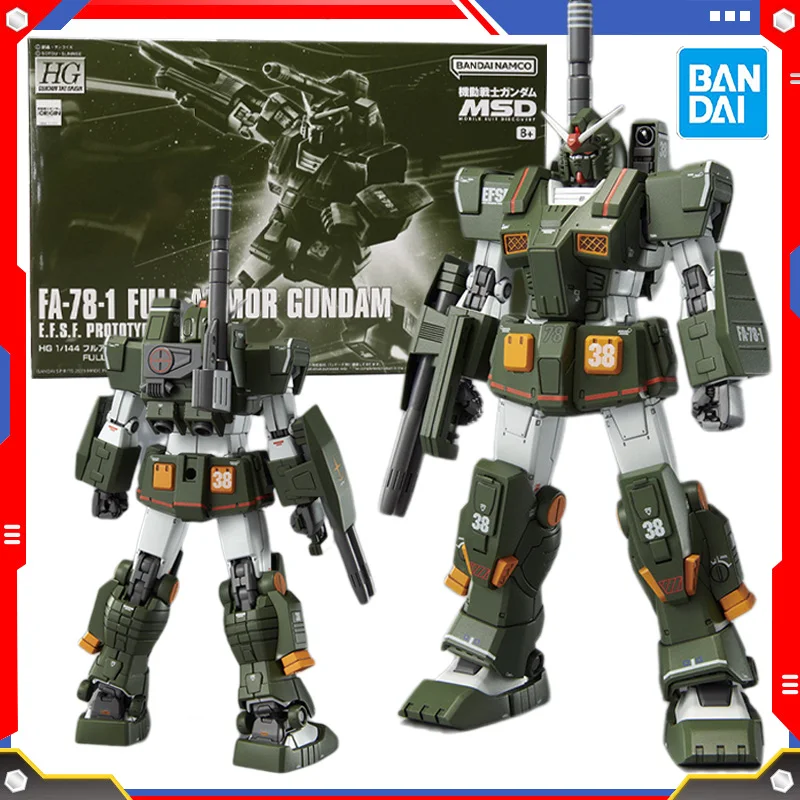 

Bandai Original MG 1/100 FA-78-1 FULL ARMOR GUNDAM PB Limited Anime Action Figure Assembly Model Kit Robot Toy Gift for Kids