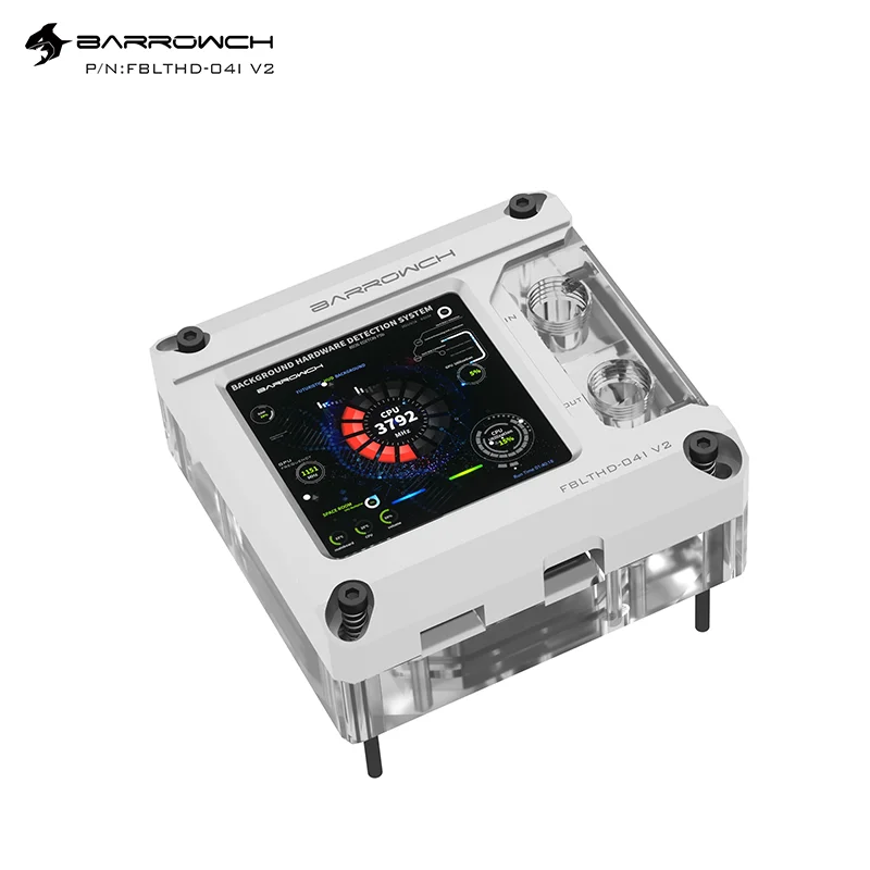 Водяной блок процессора BARROWCH для кулера Intel LGA 1700 1200 X99 X299 115X с экраном контроля