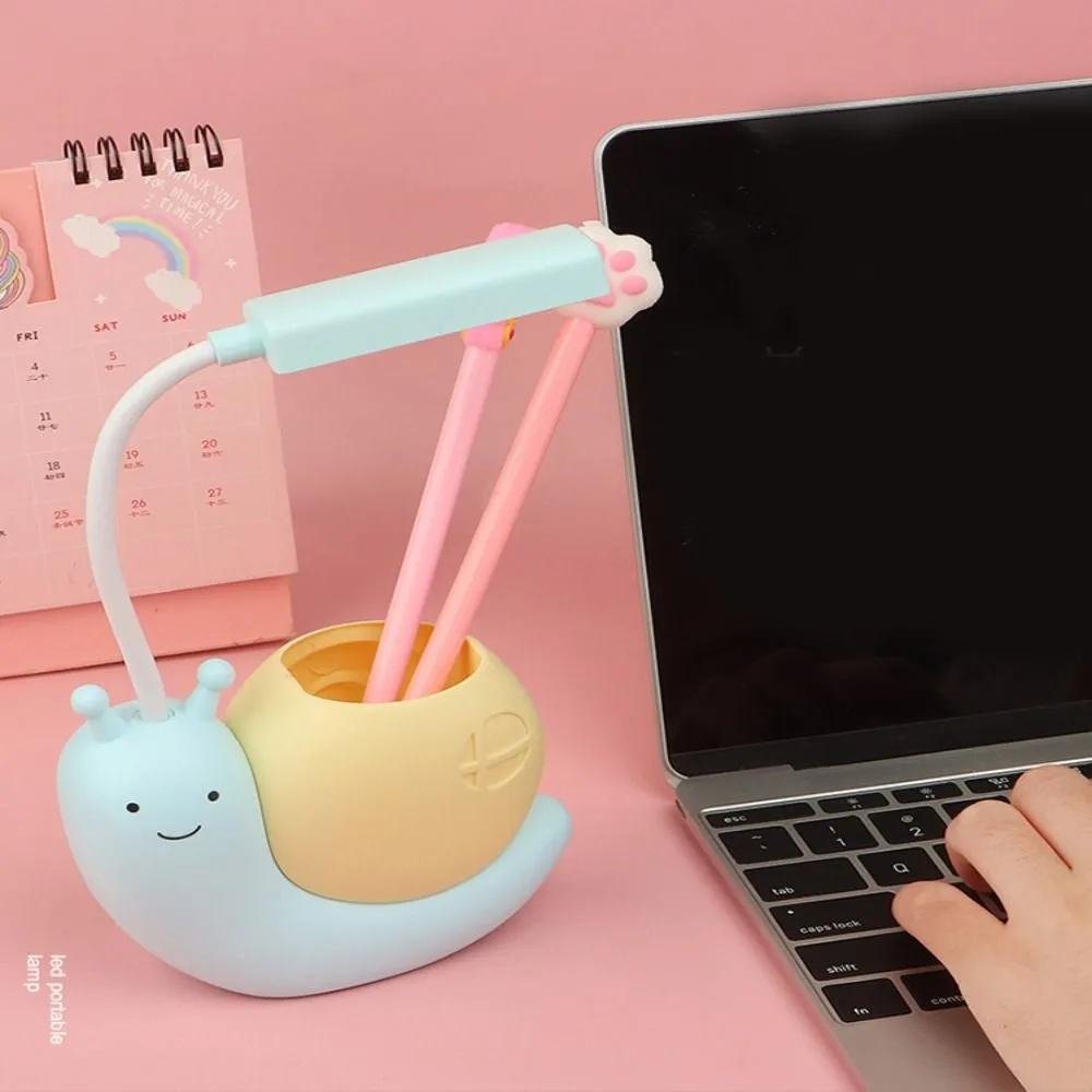 

Snail LED Night Light Pen Holder Reading Lamp High quality for Kid