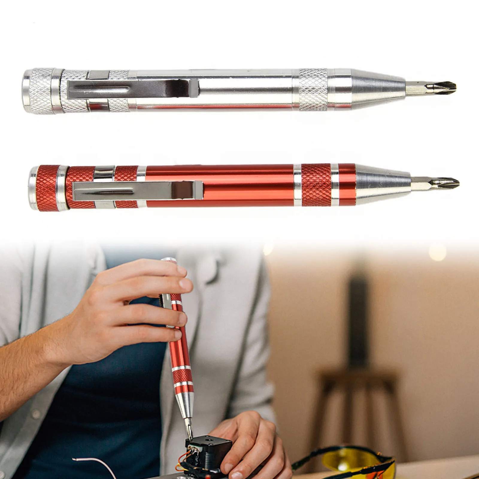 

8 In 1 Precision Screwdriver Set Pen | Magnetic Repair Glasses Electronics Watch