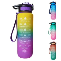 32 oz water bottle with time marker carry strap ensure you drink enough water for fitness outdoor sports for kidsadults 1000ml