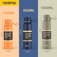 realme stainless steel coffee thermos mug portable car vacuum flasks travel mug insulated thermal water bottle