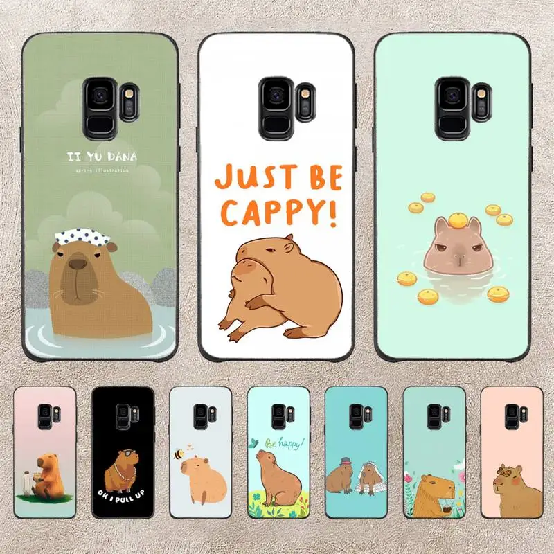 

Be Happy Capybara Cute Cartoon Phone Case For Samsung Galaxy A51 A50 A71 A21s A71 A41 A70 A30 A22 A02s A53 A72 A73 5G Cover