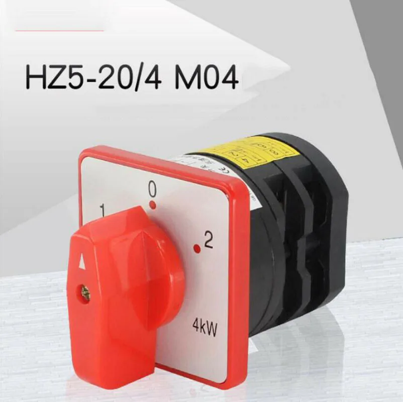 Universal Conversion HZ5-20/4 M06F Orward And Reverse Power Cut Off Knob Switch 1PC