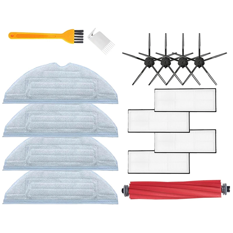 

Main Brush For Xiaomi Roborock S7 S70 S75 S7max Hepa Filter Mop Rag Side Brush Vacuum Cleaner Spare Parts