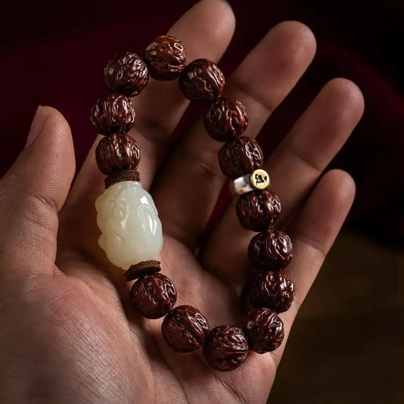 UMQ новая фиолетовая Золотая мышь резьба по Бодхи 12 знаков зодиака Будда и Тянь