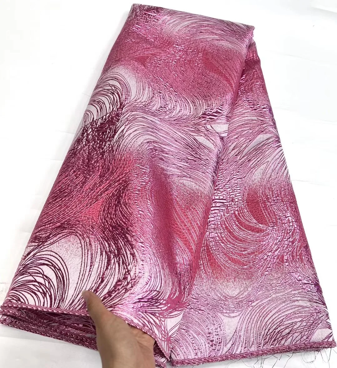 Горячая Распродажа Нигерия мода парчовое кружево высокое качество дизайн 2024