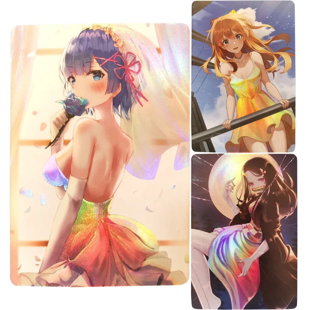 

Аниме девушка флеш-карта кавайная рассекающая демонов Рем незуко игра Коллекция аниме одна карта подарочные игрушки четыре варианта процесса