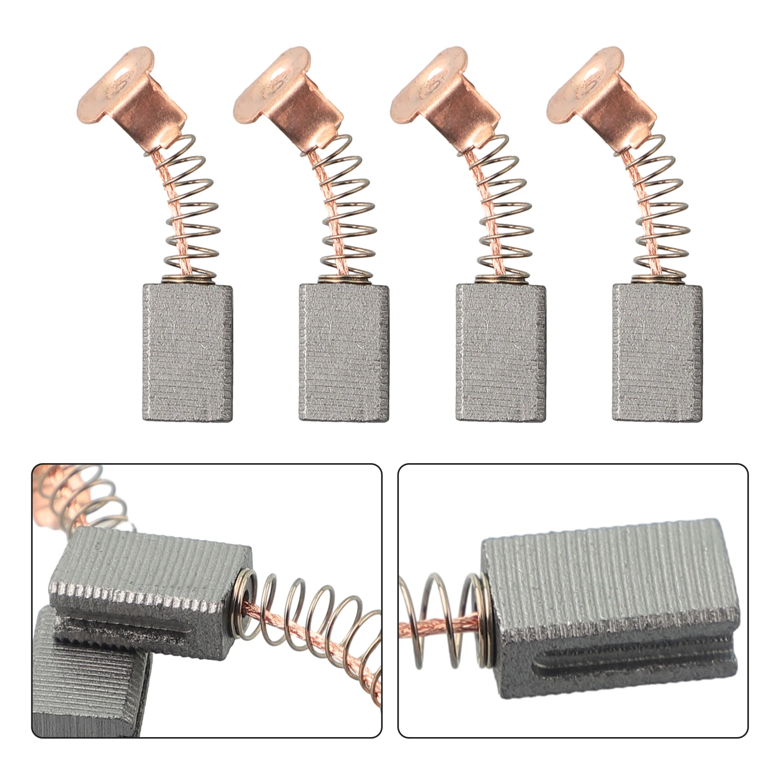 

Эффективно восстанавливает прерывистые двигатели с 4 запасными частями угольной щетки. Размер 12 мм x 8 мм x 5 мм.