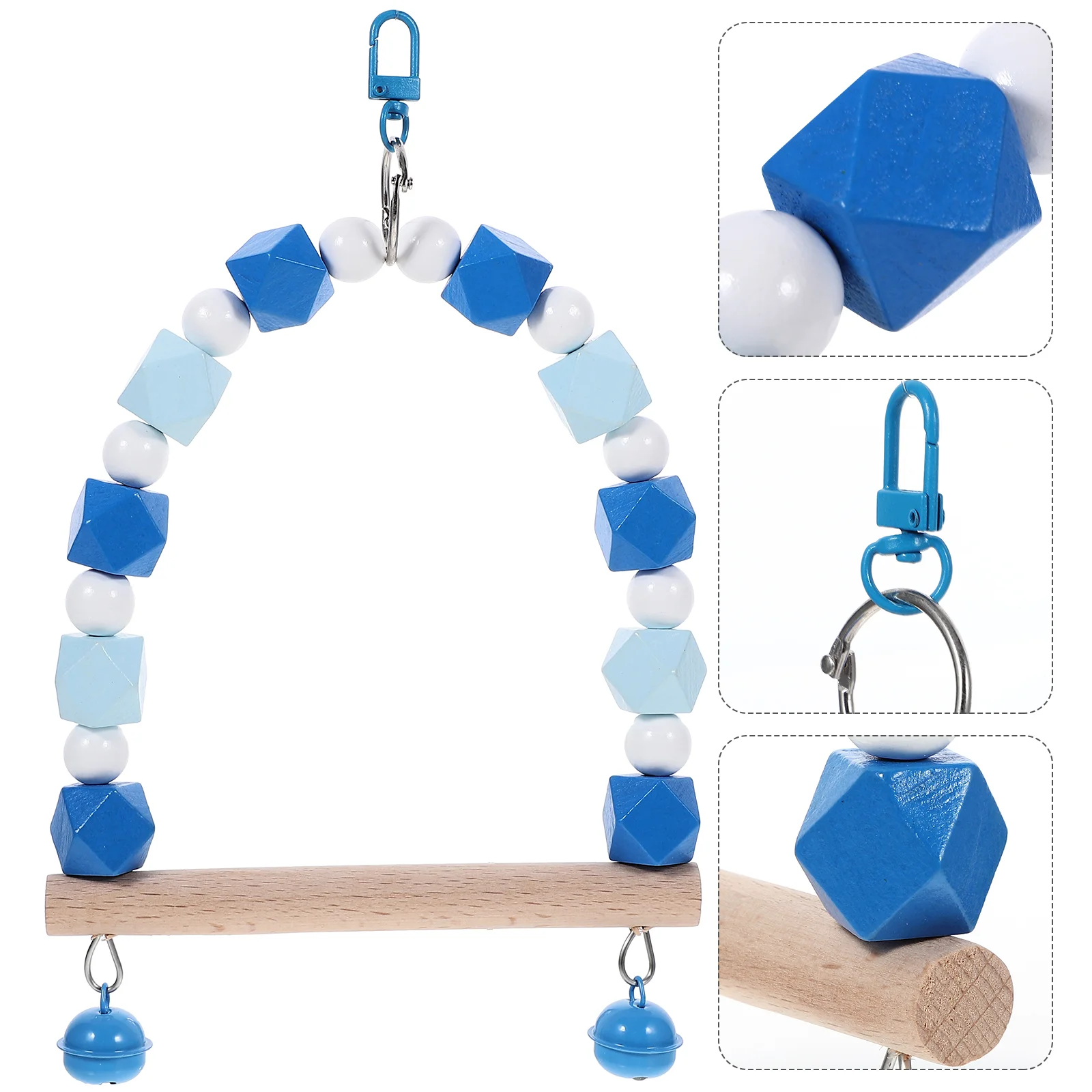 

Decor Parakeet Cage Bird Stand Decorate Swing Training Supplies Parrot Perch Toys