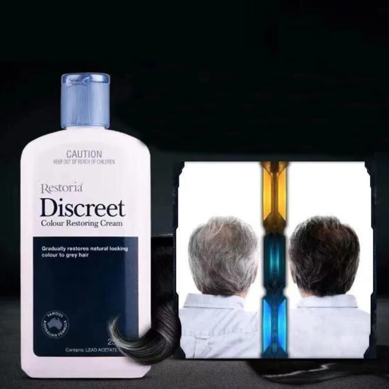 

250ml Effective Original Restoria Discreet Colour Restoring Cream Lotion Reduce Grey Hair for Men and Women Hair Care
