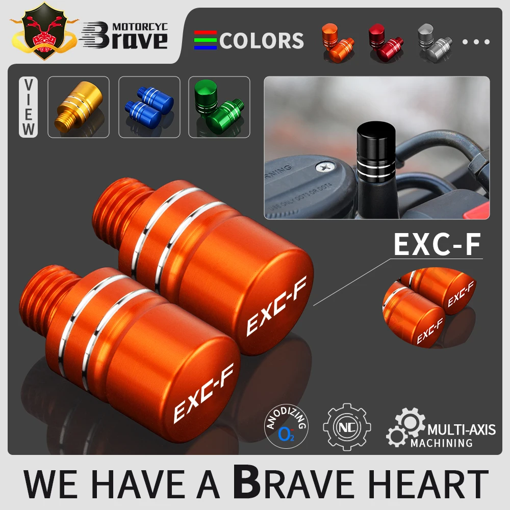 

Для KTM EXC EXC-F EXCTPI EXC TPI внедорожный велосипед 150-500 2 шт. универсальный мотоцикл M10 с зеркальным отверстием пробки винты с зеркальной крышкой