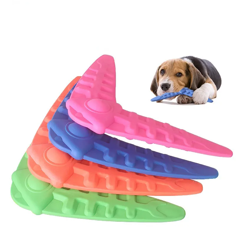 

Игрушки для собак в форме рыбьей кости, жевательная игрушка для удаления зубов, интерактивные летающие игрушки для животных