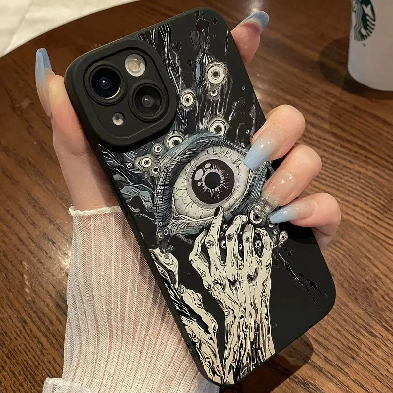 Силиконовый чехол Ins The Eye of Cthulhu для iPhone 16 15 14 13 12 11 X XR Xs SE2 SE 8 7 Plus Pro Max Mini