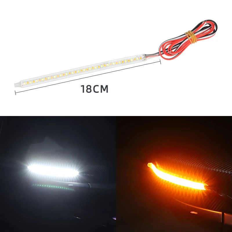 

2 шт., светодиодная лента для зеркала заднего вида