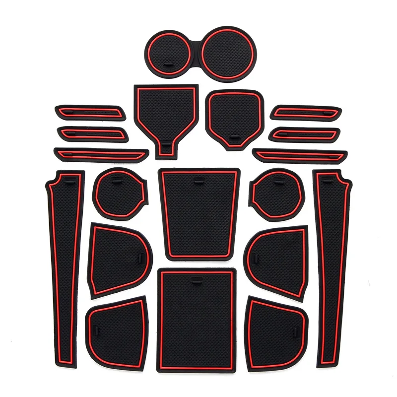 

Anti-Slip Car Gate Slot Mat For HONDA CITY 2015 - 2020 Door Groove Pad Rubber Coaster Auto Interior Accessories