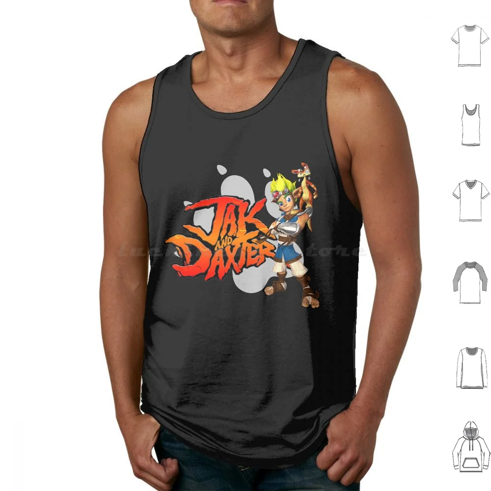 

J&D Games Tank Tops Print Cotton Jak And Daxter Video Game Games Jak Daxter Andy Gavin Jason Rubin Naughty Dog Eady