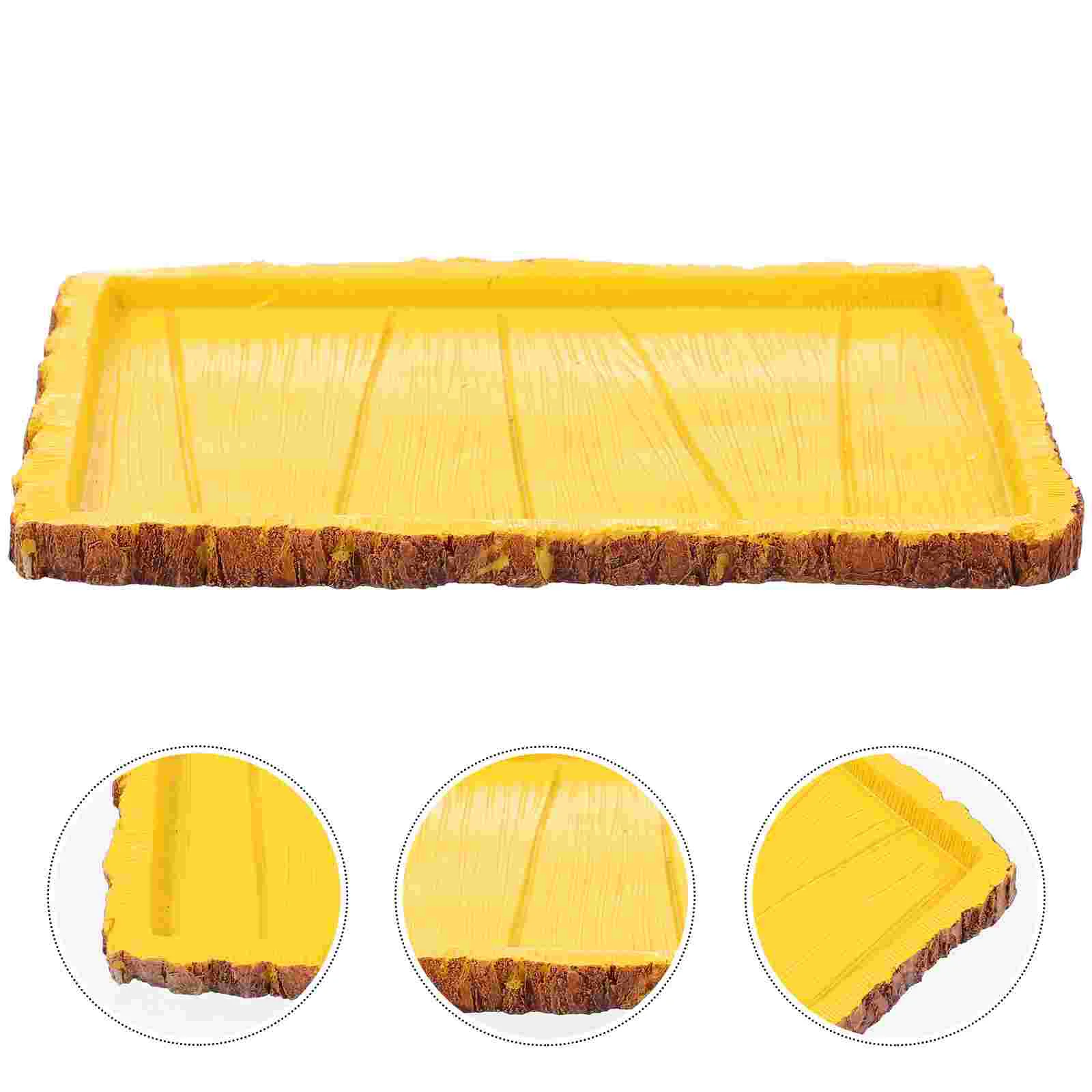 

Bowl Resin Pet Feeding Bowl Tortoise Feeder Snake Water Basin Convenient Reptile Food Container for Home Terrarium Shop Gift