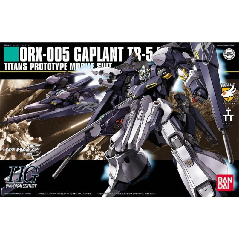 Фото Bandai оригинальная аниме-модель GUNDAM HGUC 1/144 ORX-005 GAPLANT TR-5 GUNDAM, экшн-фигурки, игрушки, коллекционные подарки для детей №2