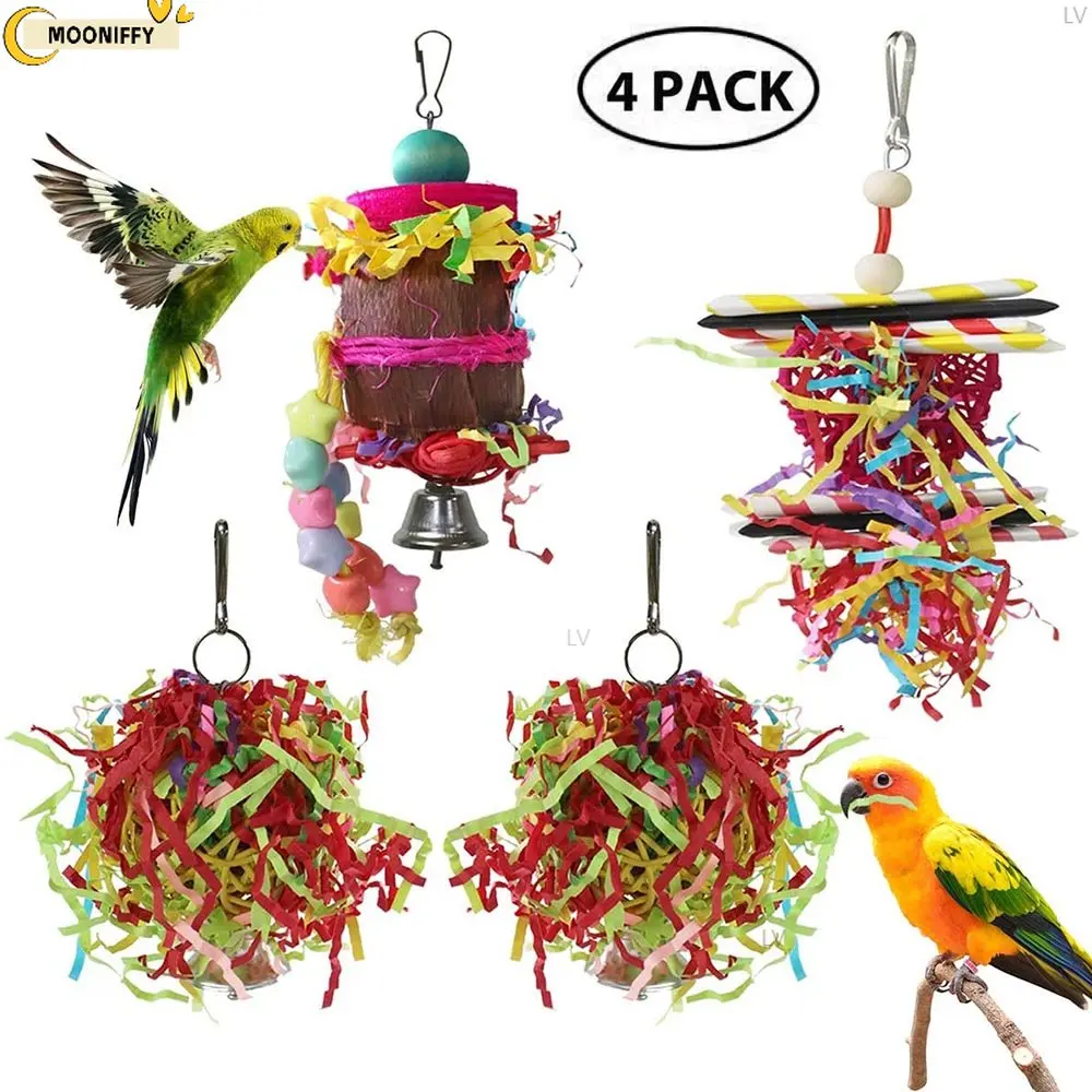 Foraging Hanging Toy Parrot Bird Toy Swing Stand Parakeet Ca