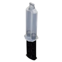 50pcs 24ml empty dual barrel adhesives cartridge 11 ab glues tube syringe hand plunger set with resealable cap