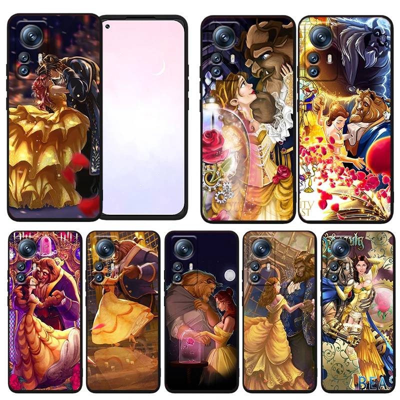 

Disney Beauty And Beast Phone Case For Xiaomi Mi 12T 12S 12X 12 11 11T 11i 10T 10 9 Pro Lite Ultra 5G TPU Funda Black Cover