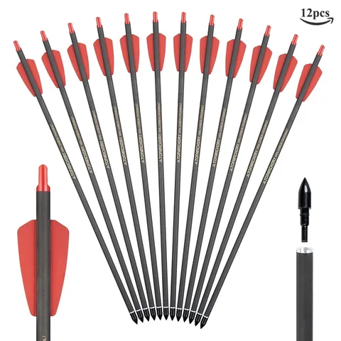 Toparchery 15" арбалетные стрелы из чистого углерода Amo396 SP350