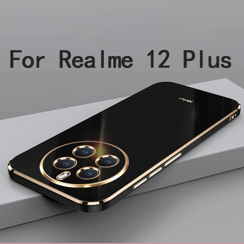 Чехол для Realme 12 Plus чехол Soft TPU с защитой от отпечатков пальцев