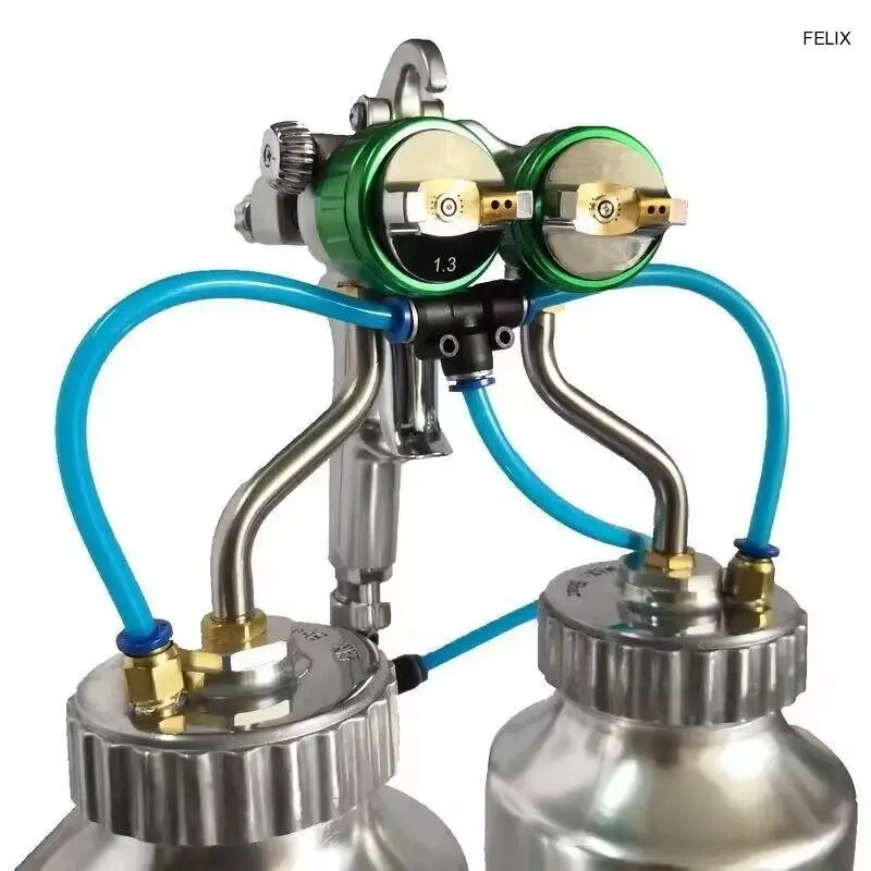 PT-22B двухсторонний пневматический распылитель с двойной головкой давления