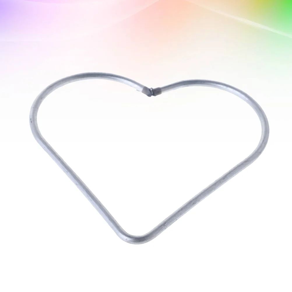 

10 Pc Heart Ring Metal Dreamcatcher Ring Basketball Jewelry Dream Catcher Hoops Heart Wreath Heart Wire Wreath Form Metal Ring