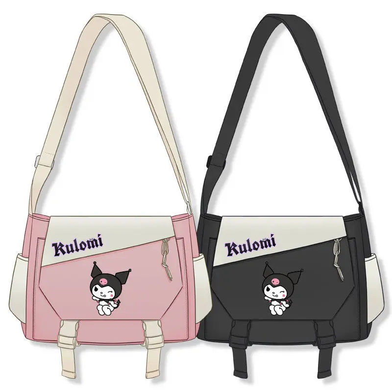

Sanrio Cute Kawaii Cinnamoroll Kuromi Niche Cute Two-dimensional Student Shoulder Bag Messenger Bag