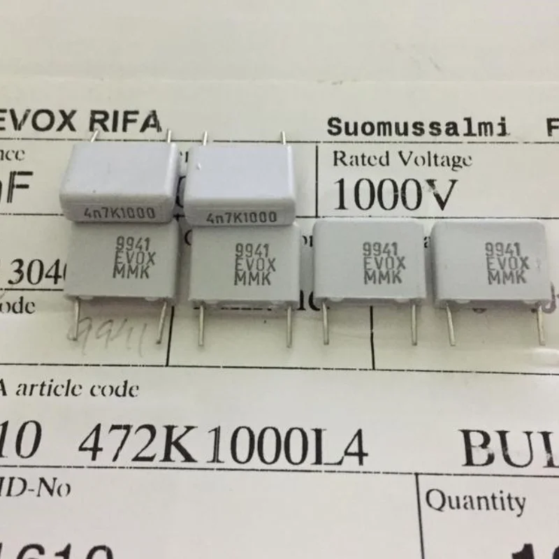 10 шт. RIFA-EVOX MMK10 472K 0 0047 мкФ 1000 В пленка для муфты лихорадки безелектродный