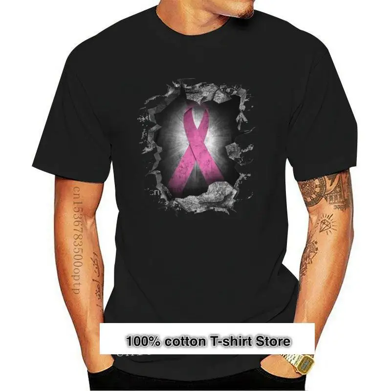 

Camiseta para hombres y mujeres, camisa de concientización sobre el cáncer de mama, novedad