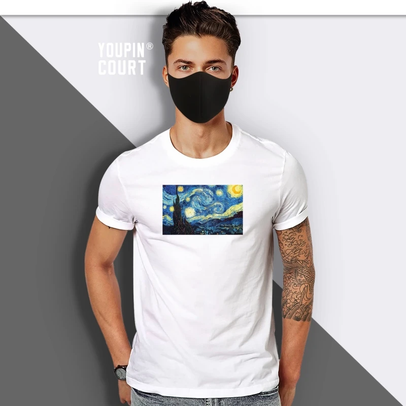 

Футболка мужская с надписью «Звездная ночь»