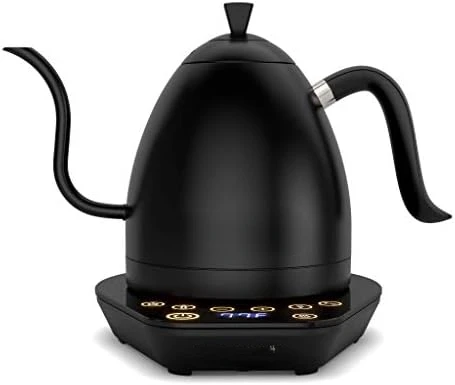 

Gooseneck Kettle, 1 Liter, For Pour Over Coffee, Brewing Tea, LCD Panel, Precise Digital Temperature Selection, Flash Boil and K