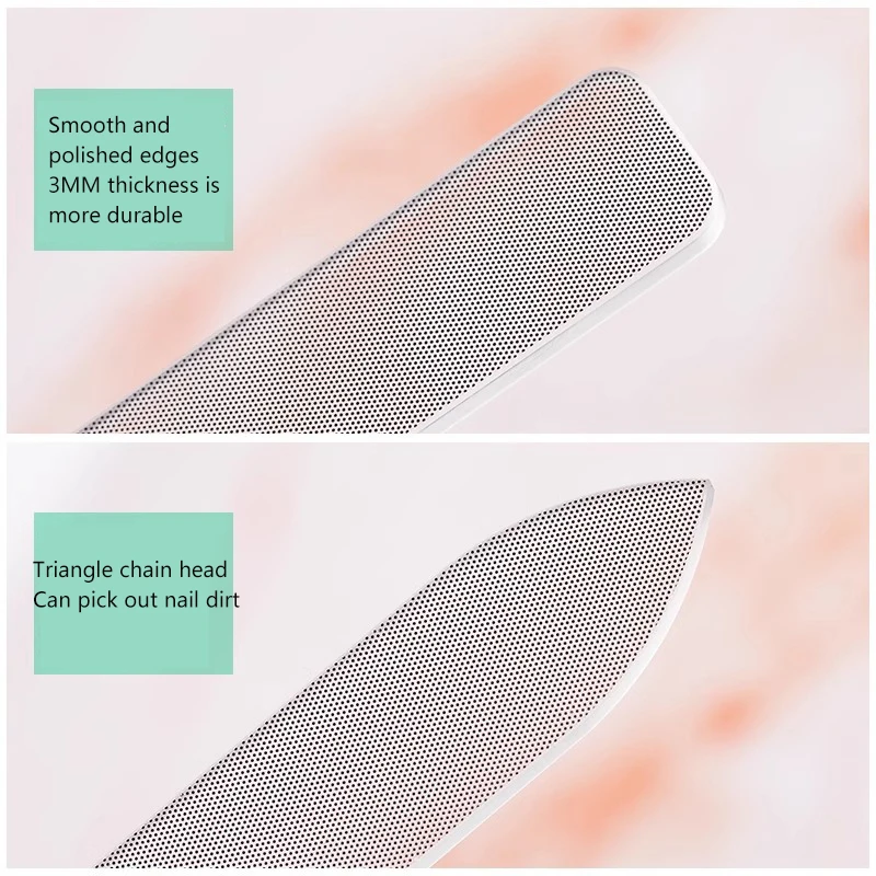 Нанокристаллическая стеклянная пилочка для ногтей инструменты полировки