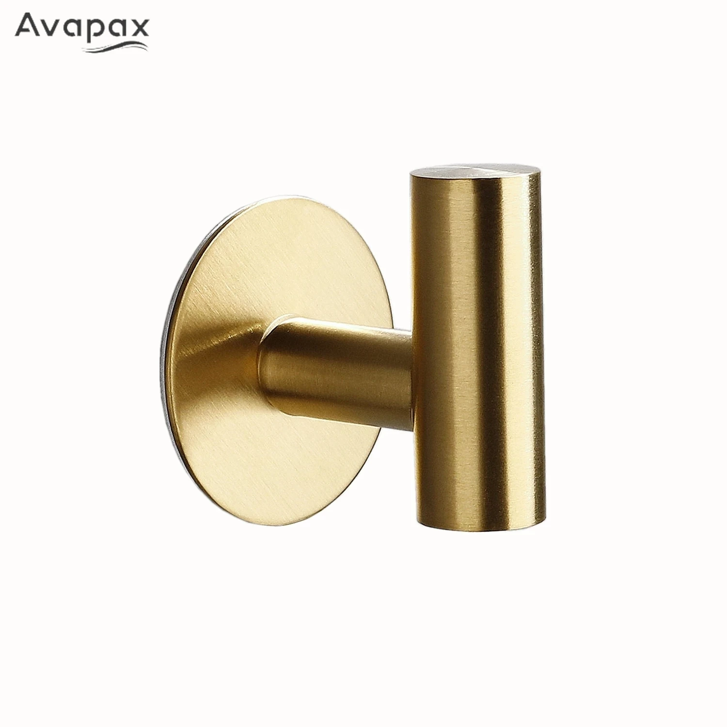 Золотистый крючок для халата Avapax настенный из нержавеющей стали подвесные