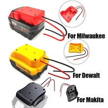 Convertidor adaptador de batería para Makita Dewalt Milwaukee, 14,4 V, 18V, 20V, batería de iones de litio, herramienta eléctrica DIY, convertidor de batería