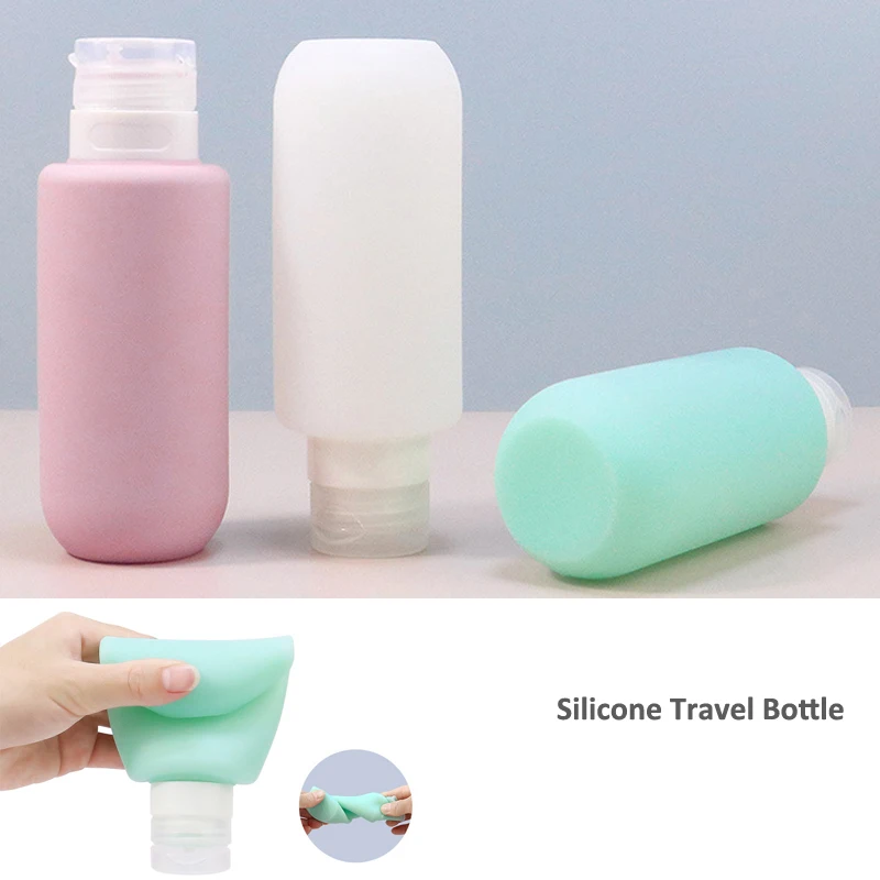 

200ml Silicone Travel Refillable Bottle Portable Shampoo Body Wash Lotion Cosmetics Bottles Squeeze Tube Travel Empty Container